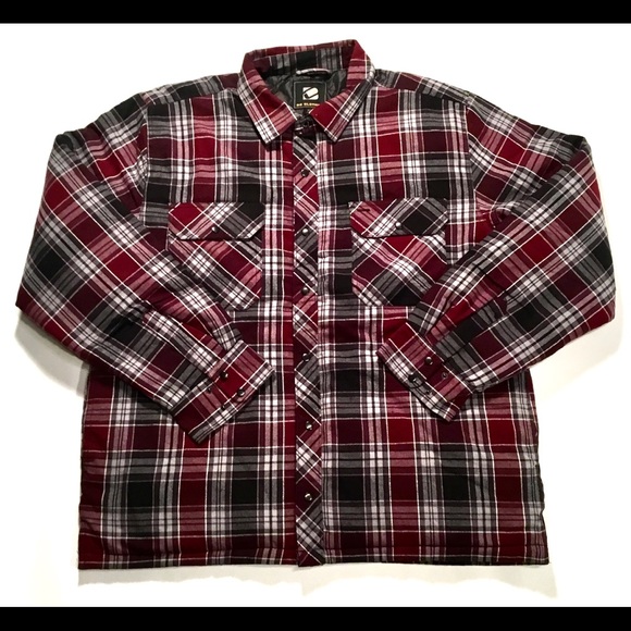 bc clothing men's flannel shirt jacket